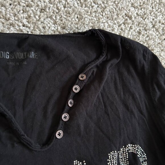 Zadig and Voltaire Womens Sz Small Amour Long sleeve Shirt - Picture 3 of 9